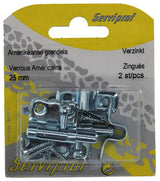 Mack 1013474 - 2 amerikaanse grendels verzinkt a 25 - b 10 mm | 5 stuks