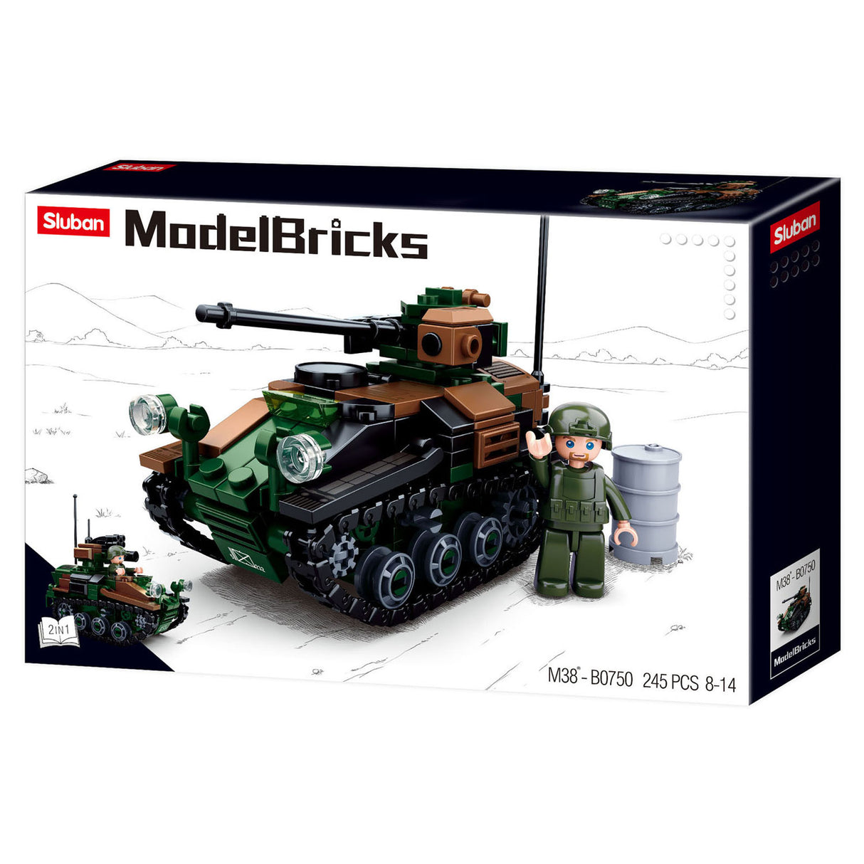 Sluban kleiner Tank - 245 Stk.