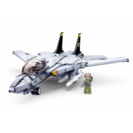 Sluban moderner Kampfjet – 404 Stück.