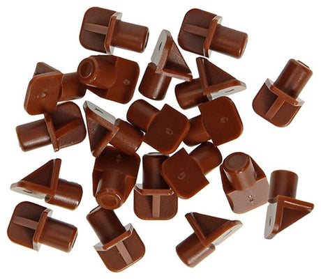 Mack 1015842 - 20 plankdragers kunststof bruin ø 7 mm | 5 stuks