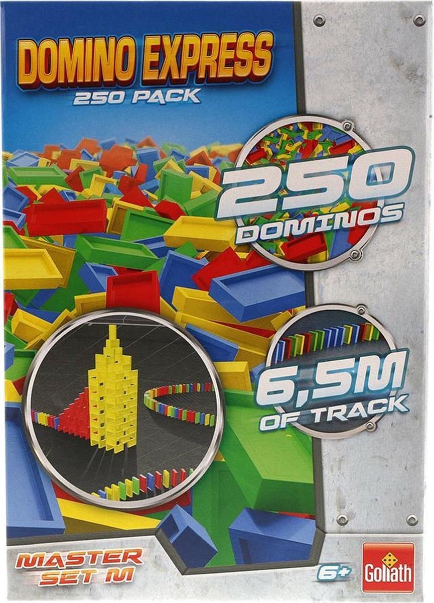 Goliath Domino Express 250 zusätzliche Dominosteine, Champion Race Master Set m