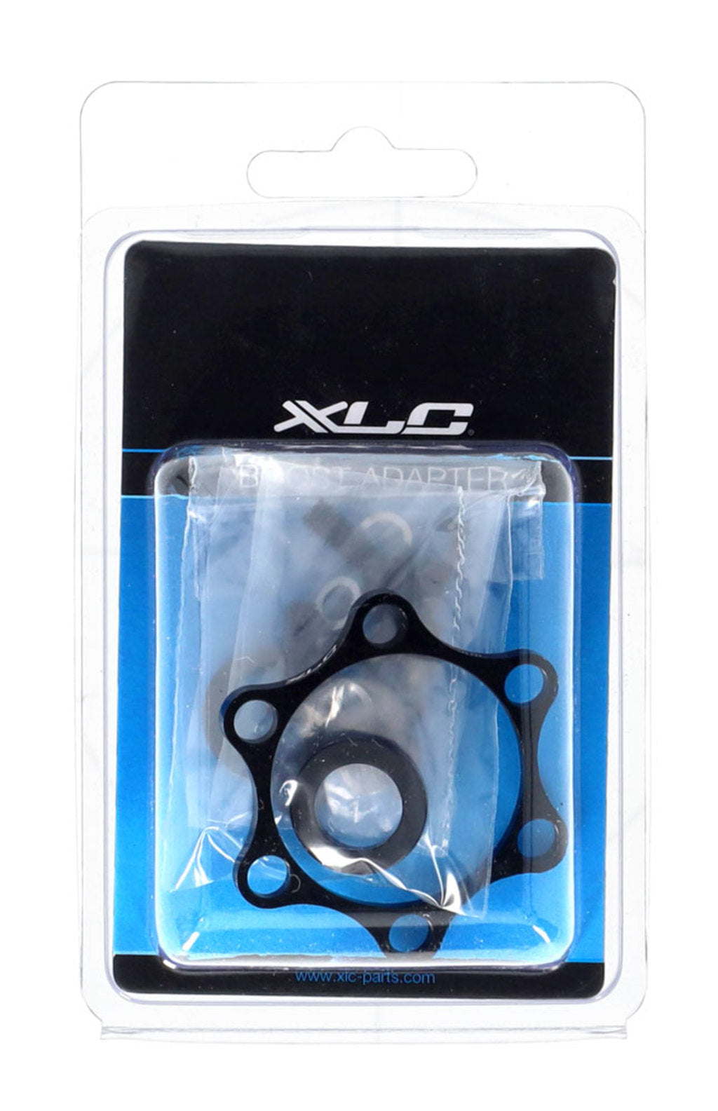 Der XLC Hub-Boost-Adapter ist schwarz