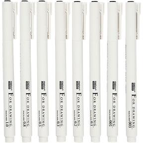 Https: www.cchobby.nl fineliners-line-thickness-0-03-0-05-0-1-0-2-0-3-0-5-0-8-1-0-mm-black-8-piece-1-box