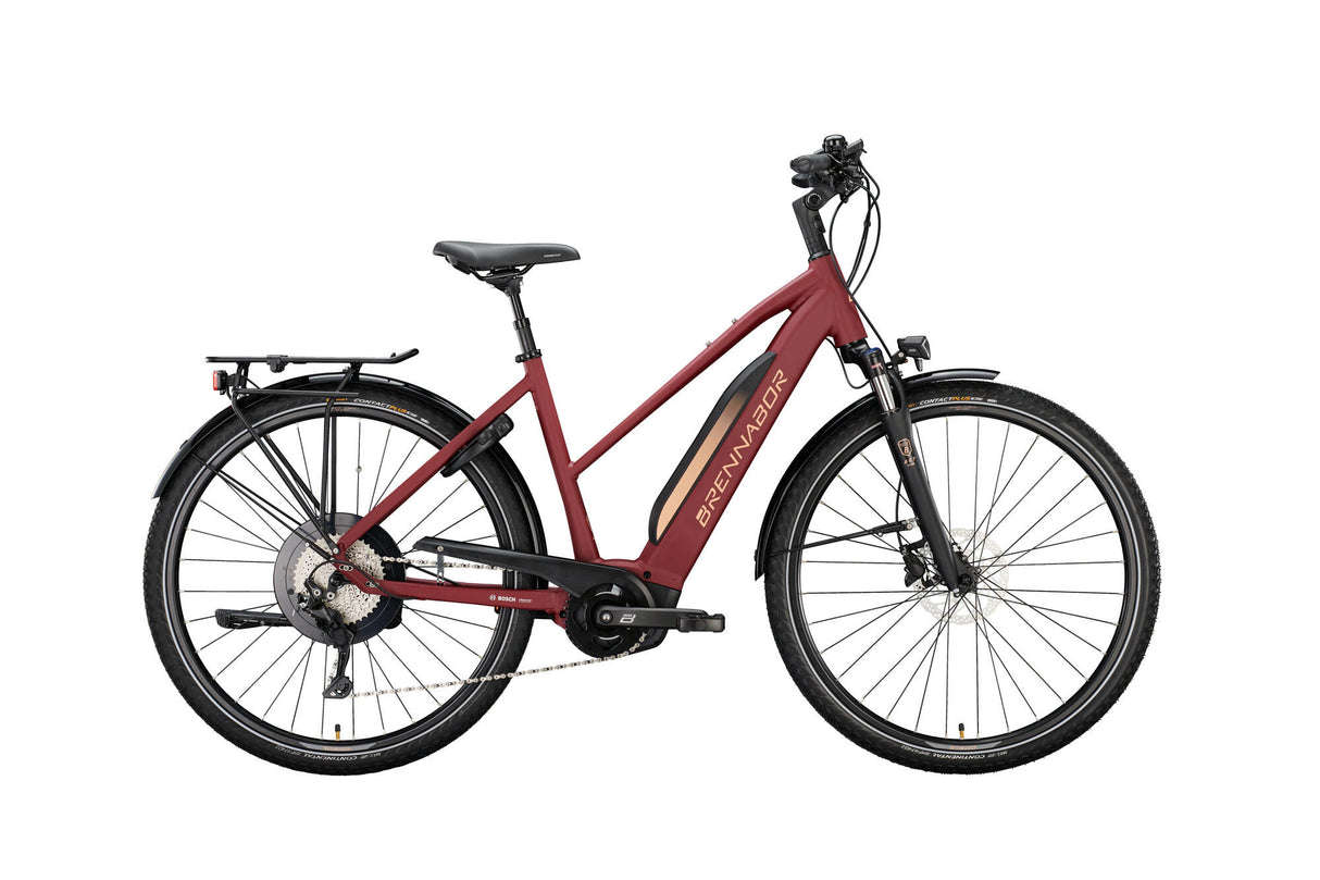 Brennabor Elektro-Trekkingrad T-48e mod. 22 ebike brennab.t-48e 28 50 Stufen. 10 EL Rot-Orange