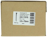 1015649 - doos 5 kg. nagels platte kop 3,5x70 mm | 2 stuks