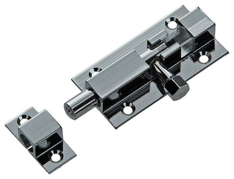 Mack 1013684 - 1 schuifgrendel messing verchroomd a 50 - b 16 mm | 5 stuks