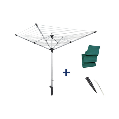 Leifheit Leifheit 85282 Wäschespinne LinoLift 600 QuickStart, 60 m Trockenlänge, Silber