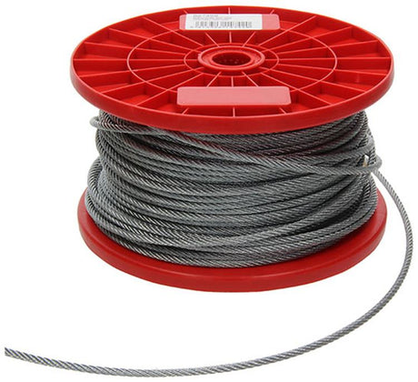 1015568 - verzinkte staalkabel 7x7 100m 4mm wll 160 kg din en 12385-4 | 100 stuks