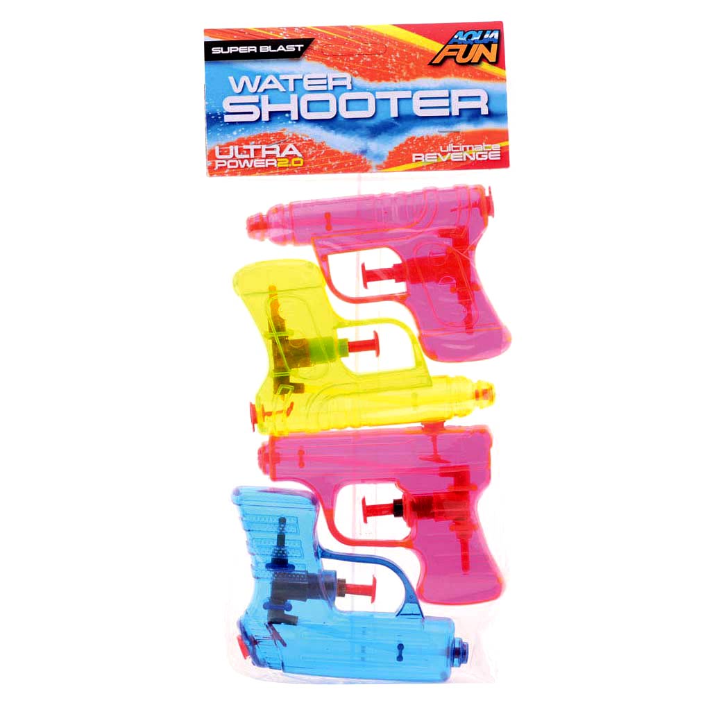 Johntoy John Spielzeug-Wasserpistole 4er-Pack ± 11 cm