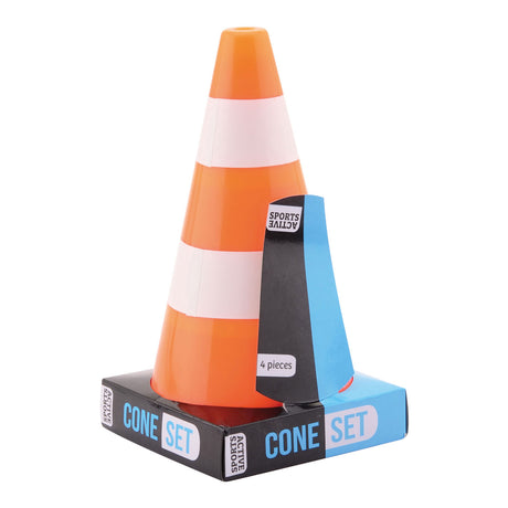 Johntoy Sports Active Orange-Weiß-Pylonen, 4 Stück.