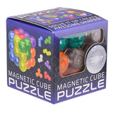 Johntoy magnetischer Puzzlewürfel – 7 Puzzleteile – Spielzeug – 6 x 6 cm – Kunststoff – mehrfarbig