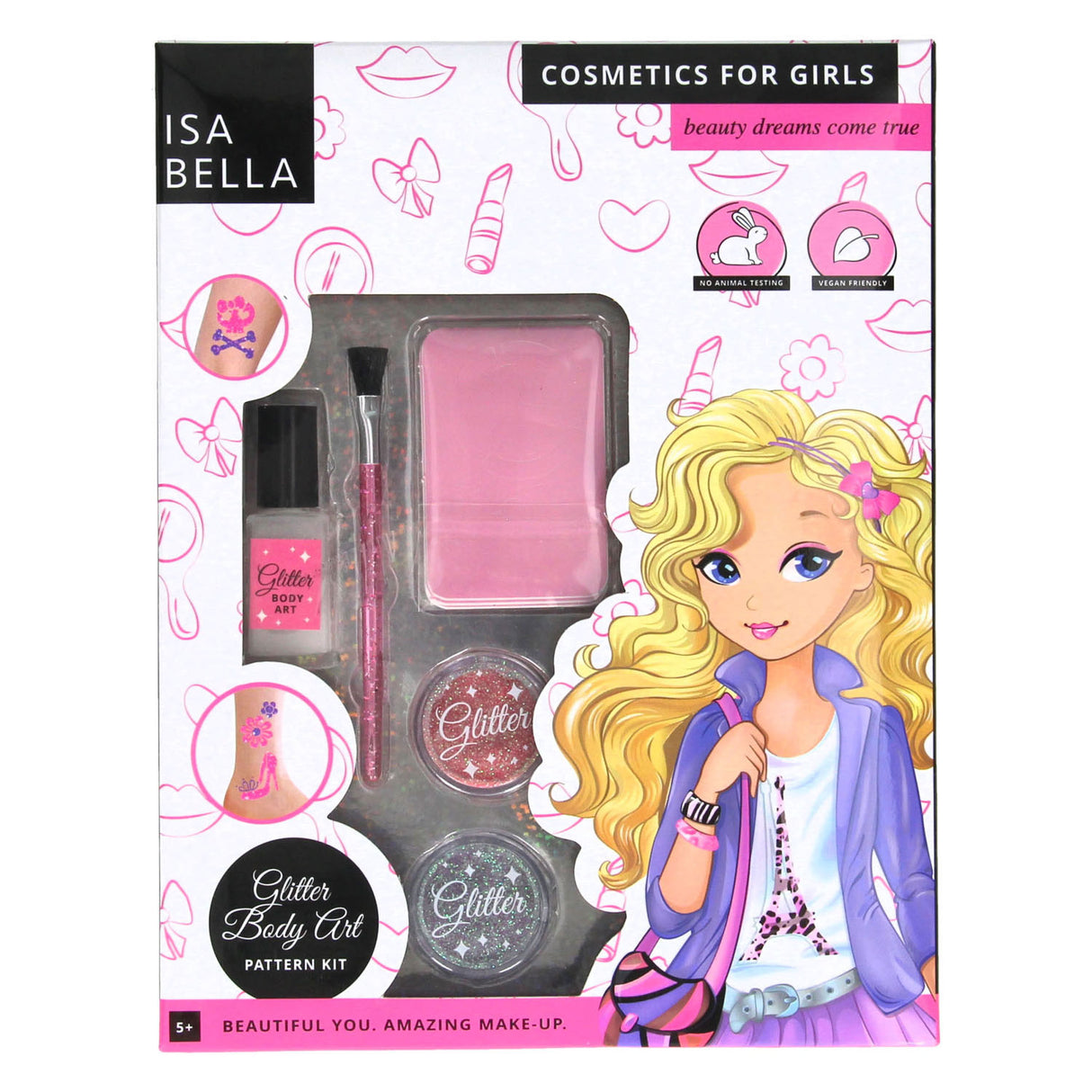 Johntoy Isabella Body Art Glitzer mit Mustern