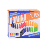 Johntoy farbige Dominosteine, 100 Stück.