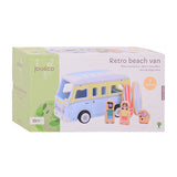 Jouéco Joueco Retro-Strandbus aus Holz mit Zubehör