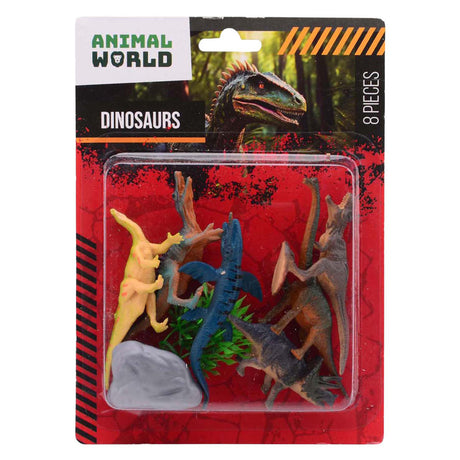 Johntoy Tierwelt – Dino-Spielset, 8-teilig.