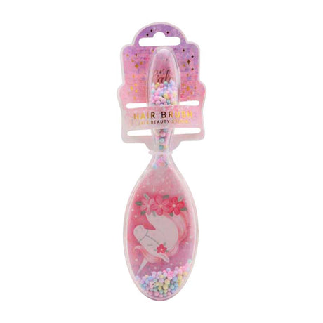 Johntoy rosa Haarbürste für Kinder – Einhorn-Fee – 21 x 5 x 4 cm