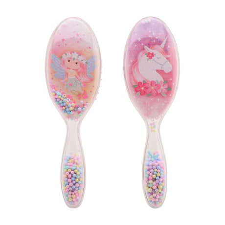 Johntoy rosa Haarbürste für Kinder – Einhorn-Fee – 21 x 5 x 4 cm
