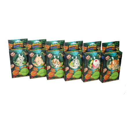 Johntoy Jungle Multipack – Knete, Schleimpresse, 6-fach sortiert