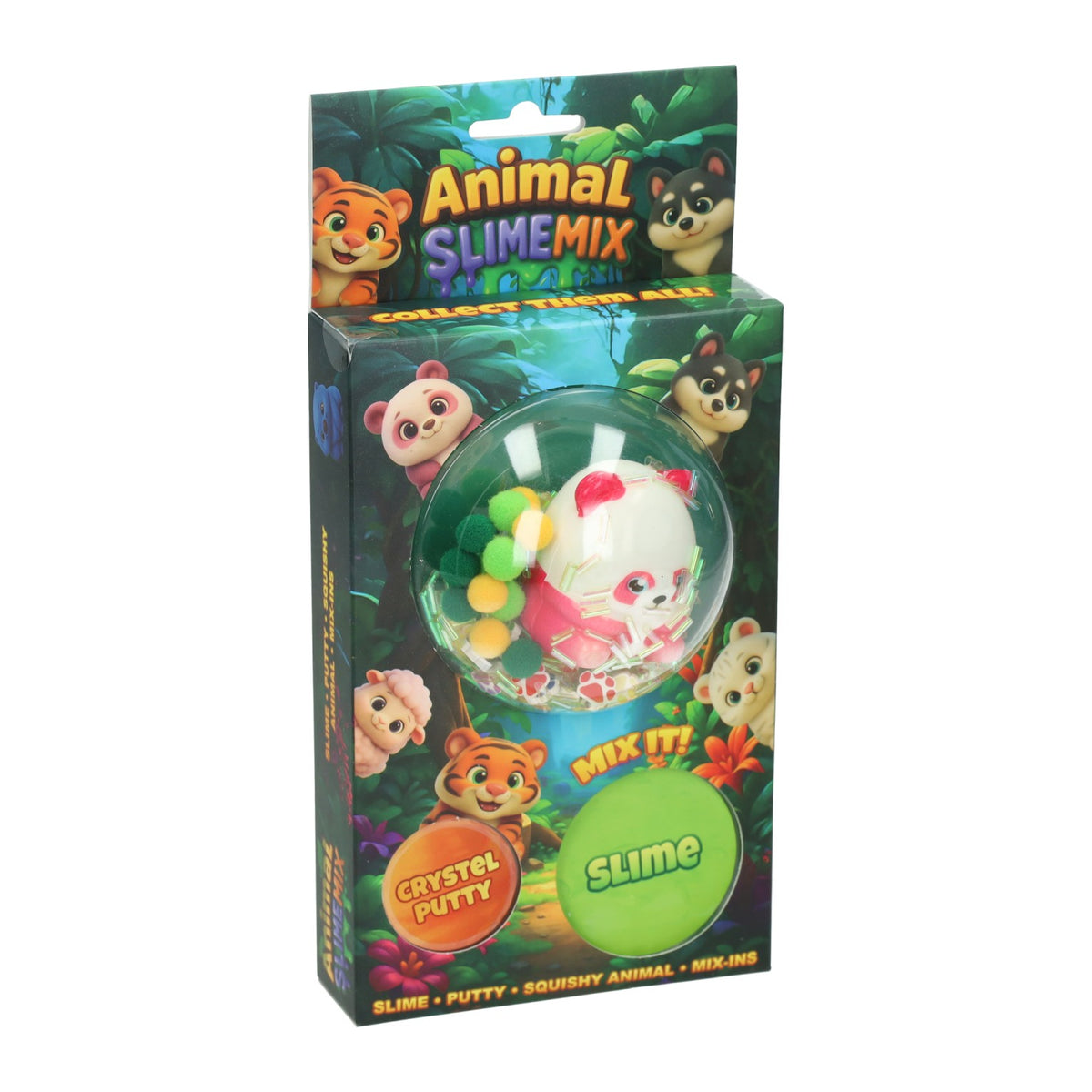 Johntoy Jungle Multipack – Knete, Schleimpresse, 6-fach sortiert