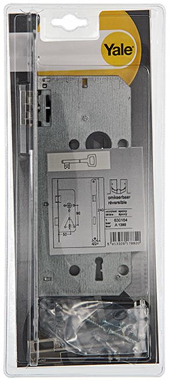 Yale 1019056 - 1 dubb.insteekslot afger.hk. l r a1390 50mm | 1 stuks