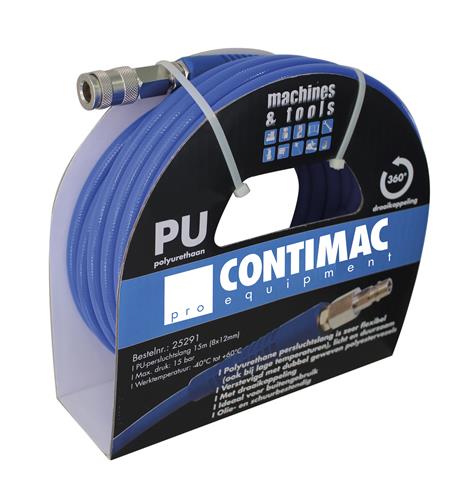 Contimac Luftschlauch 8x12mm komplett + Kupplung 10mtr