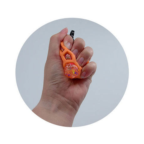 Johntoy squeeze glitter bal sleutelhanger