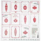 Vivi Gade Designpapier, Weihnachtskugeln und Weihnachtsbäume, Blatt 30,5 x 30,5 cm, 180 g, 5 Blatt 1 Karton
