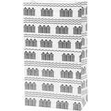Vivi Gade Papiertüten, H: 21 cm, Größe 6x12 cm, 80 g, schwarz, weiß, 10 Stück 1 Box