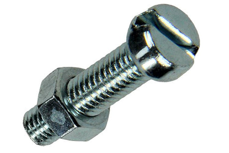 Mack 1017524 - metaalschroef cyl. kop + moer verz. 15 st m5 x 20 mm | 10 stuks