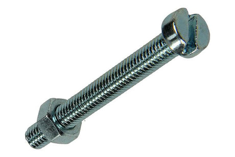 Mack 1017527 - metaalschroef cyl. kop + moer verz. 10 st m5 x 40 mm | 10 stuks