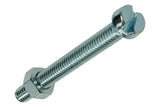 Mack 1017535 - metaalschroef cyl. kop + moer verz. 5 st m6 x 50 mm | 10 stuks