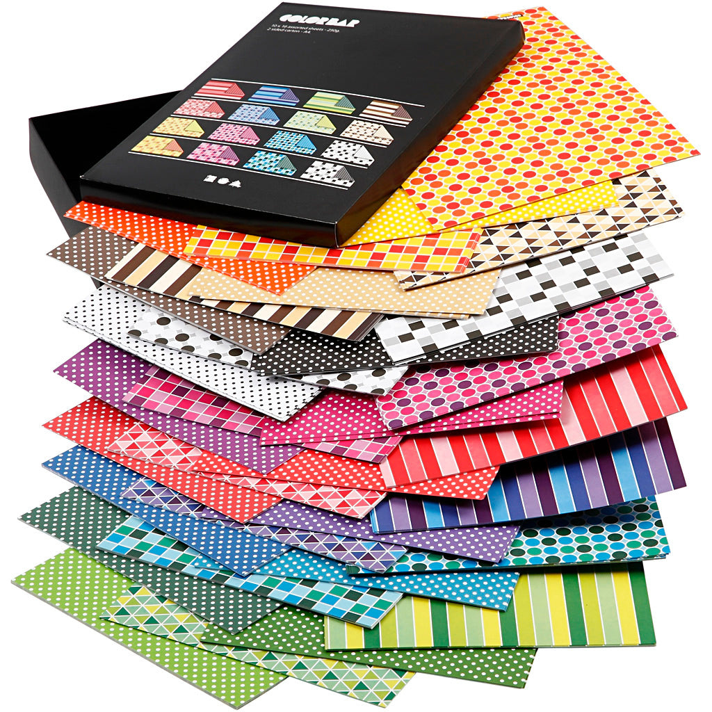 Https: www.cchobby.nl color-bar-paper-a4-sheet-210x297-mm-100-gr-diverse-colours-16x10-sheet-1-box-25377