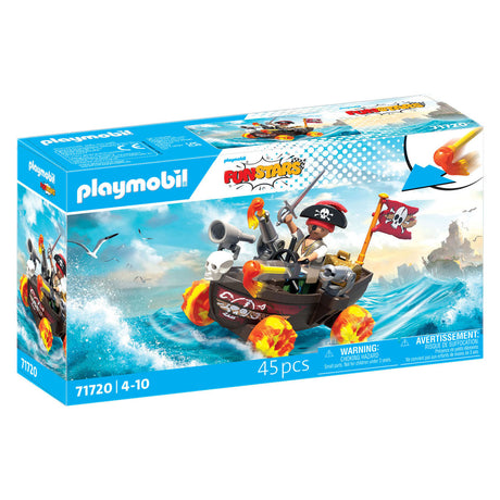 Playmobil | lustige Sterne | rasendes Piratenboot | Spielzeug ab 4 Jahren | Geschenk für Kinder | Spielzeugauto | mit Rückzugmotor-Schussfunktion | 71717
