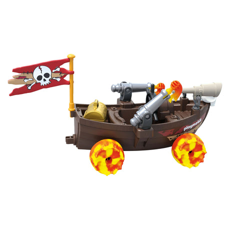 Playmobil | lustige Sterne | rasendes Piratenboot | Spielzeug ab 4 Jahren | Geschenk für Kinder | Spielzeugauto | mit Rückzugmotor-Schussfunktion | 71717