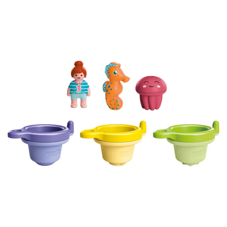 Playmobil | Junior-Aqua | Schwimmbecher mit Wasserspaß | Wasserspielzeug ab 1 Jahr | Geschenk für Kleinkinder | lehrreicher Badespaß | nachhaltiges Badespielzeug | 71776