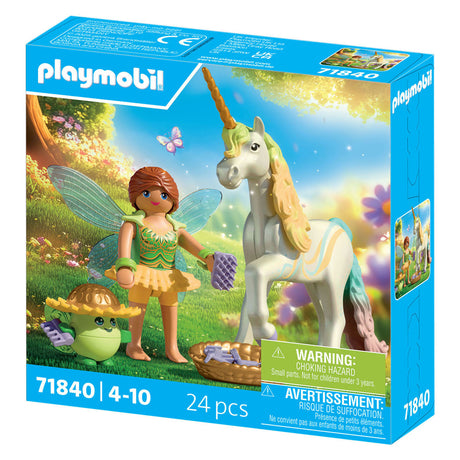 Playmobil 71840 Sammel-Einhorn, Regenblume mit Fee | 2 Stk