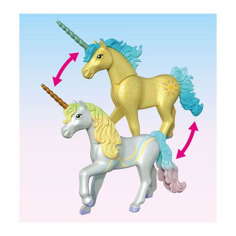 Playmobil 71840 Sammel-Einhorn, Regenblume mit Fee | 2 Stk