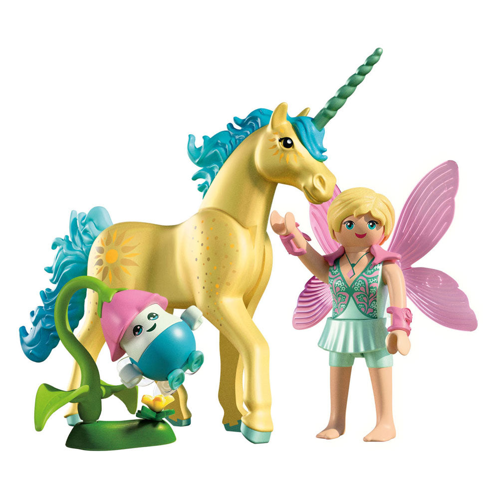 Playmobil 71842 Sammel-Einhorn Sonnenscheinblüte mit Fee | 2 Stk