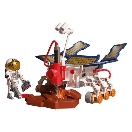 Playmobil Space Esa Mars Exploration Rover | Astronaut - mobiler Rover mit bohrenden Solarpaneelen | hochwertiges Weltraum-Spielzeugset für Kinder ab 4 Jahren | 72012