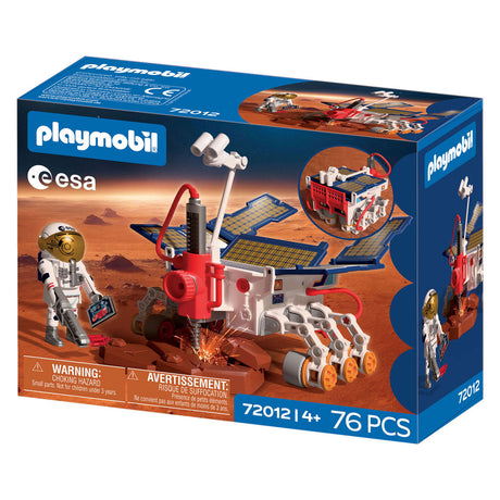 Playmobil Space Esa Mars Exploration Rover | Astronaut - mobiler Rover mit bohrenden Solarpaneelen | hochwertiges Weltraum-Spielzeugset für Kinder ab 4 Jahren | 72012