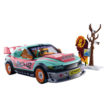Playmobil – 72062 – Rennwagen-Spielset – 68-teilig – Sport-Action