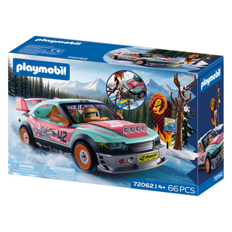 Playmobil – 72062 – Rennwagen-Spielset – 68-teilig – Sport-Action