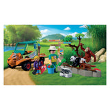 Playmobil animals friends dierentuin dierenverzorger met voertuig - 72072