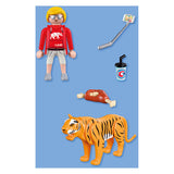 Playmobil animals friends dierentuin tijger en bezoeker -72089