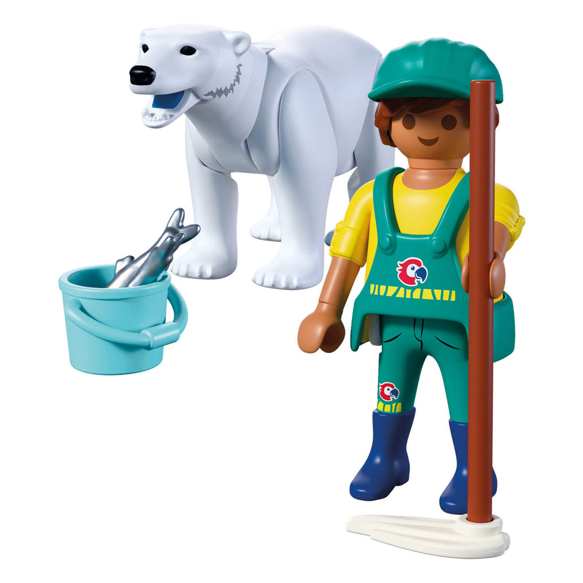 Playmobil Zoo-Spielset Eisbär-Tierpfleger – fantasievolles Spielzeug.