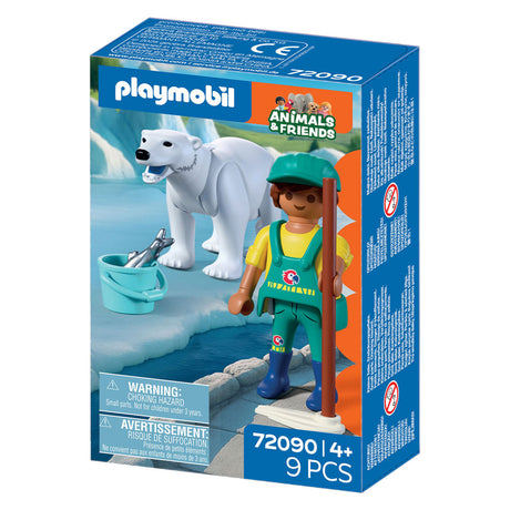 Playmobil Zoo-Spielset Eisbär-Tierpfleger – fantasievolles Spielzeug.