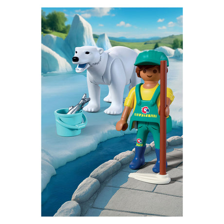 Playmobil Zoo-Spielset Eisbär-Tierpfleger – fantasievolles Spielzeug.