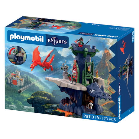 Playmobil knights drakenridders toren ridderkasteel met draak.