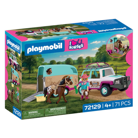 Playmobil horses terreinwagen met paardentrailer - 72129