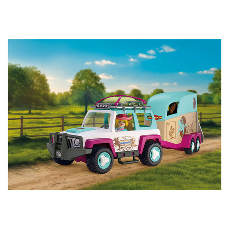 Playmobil horses terreinwagen met paardentrailer - 72129
